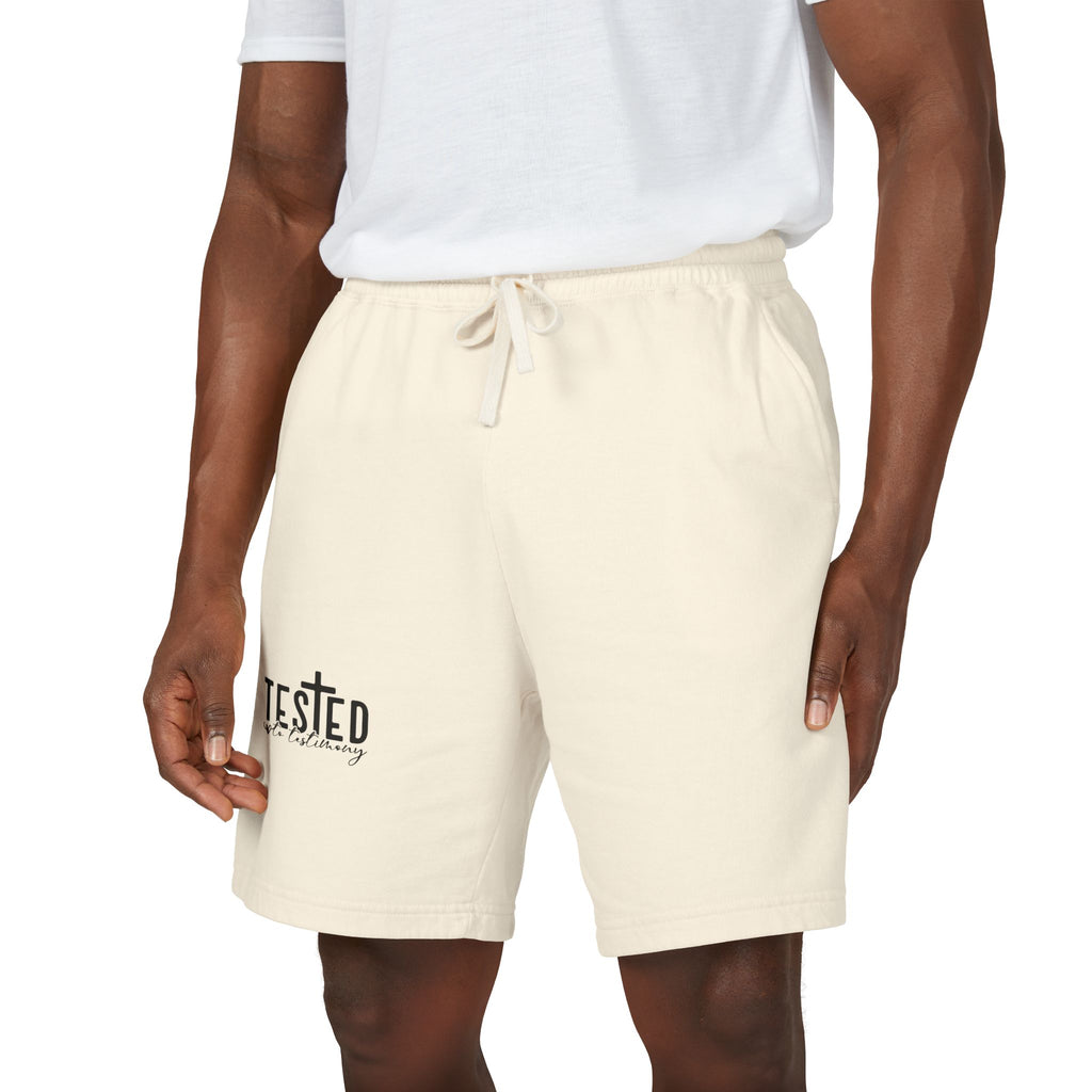Tested Lightweight Fleece Sweat Shorts — Garment-Dyed Casual Athletic Lounge Shorts