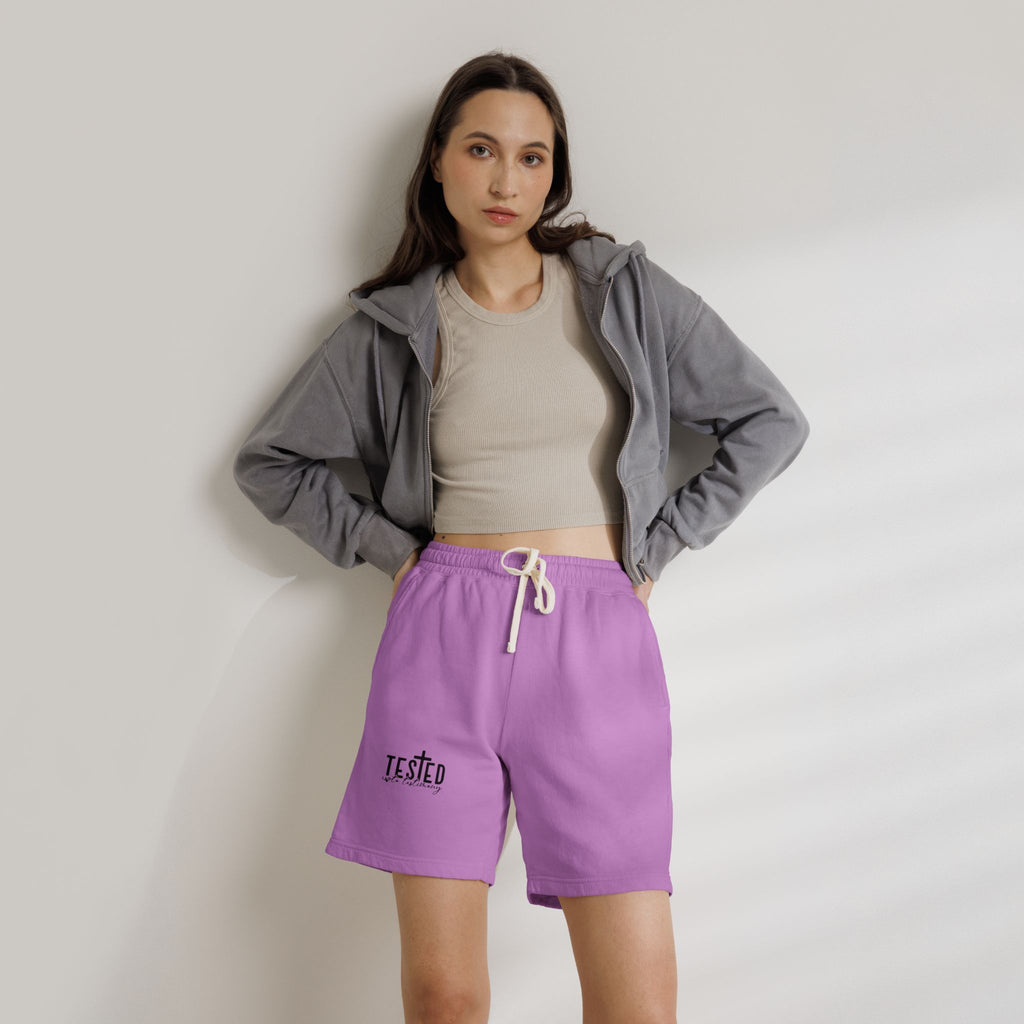 Tested Lightweight Fleece Sweat Shorts — Garment-Dyed Casual Athletic Lounge Shorts