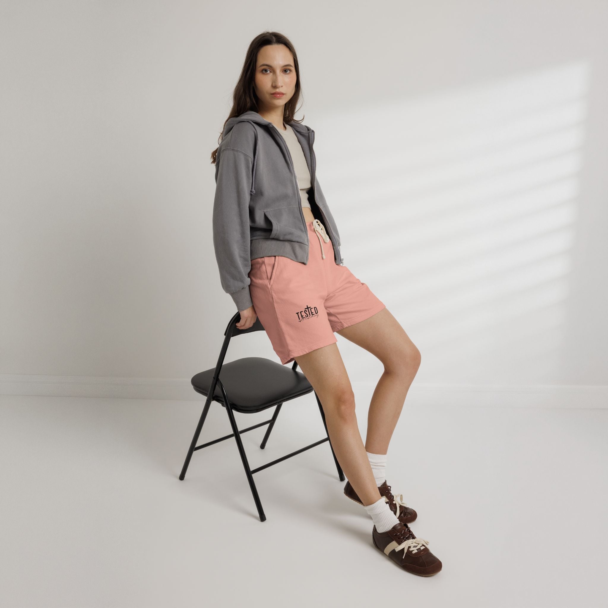 Tested Lightweight Fleece Sweat Shorts — Garment-Dyed Casual Athletic Lounge Shorts