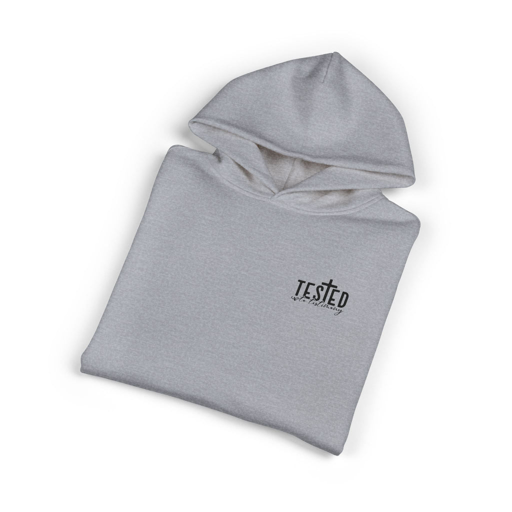 Tested Faith Hoodie – "Tested, Not Destroyed" Christian Graphic Hoodie