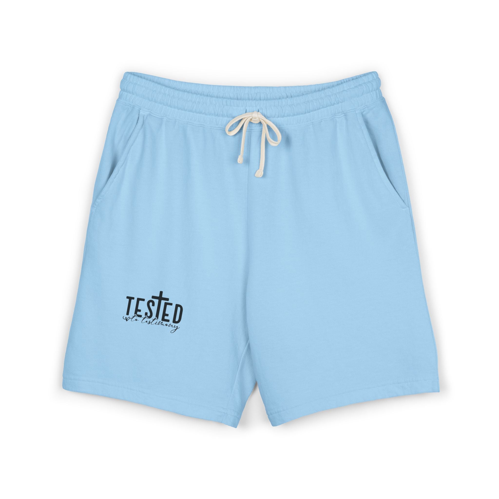 Tested Lightweight Fleece Sweat Shorts — Garment-Dyed Casual Athletic Lounge Shorts