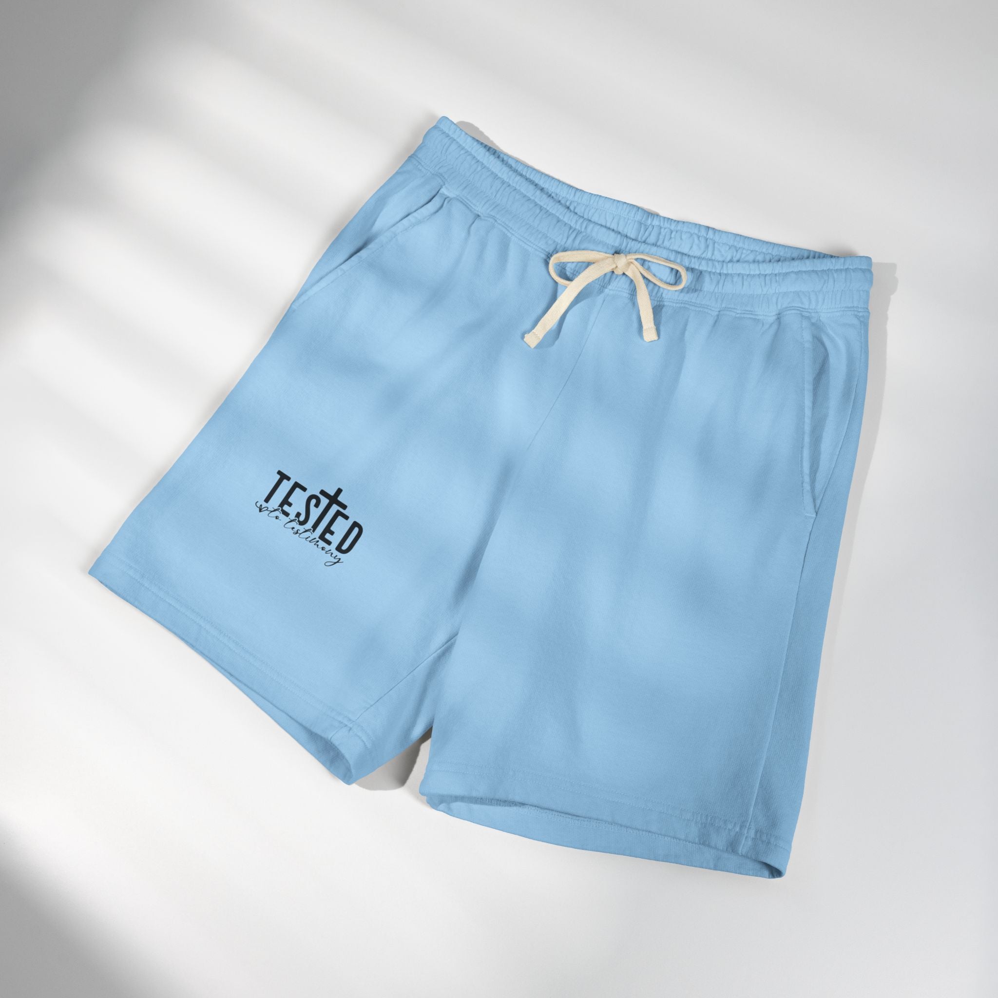 Tested Lightweight Fleece Sweat Shorts — Garment-Dyed Casual Athletic Lounge Shorts