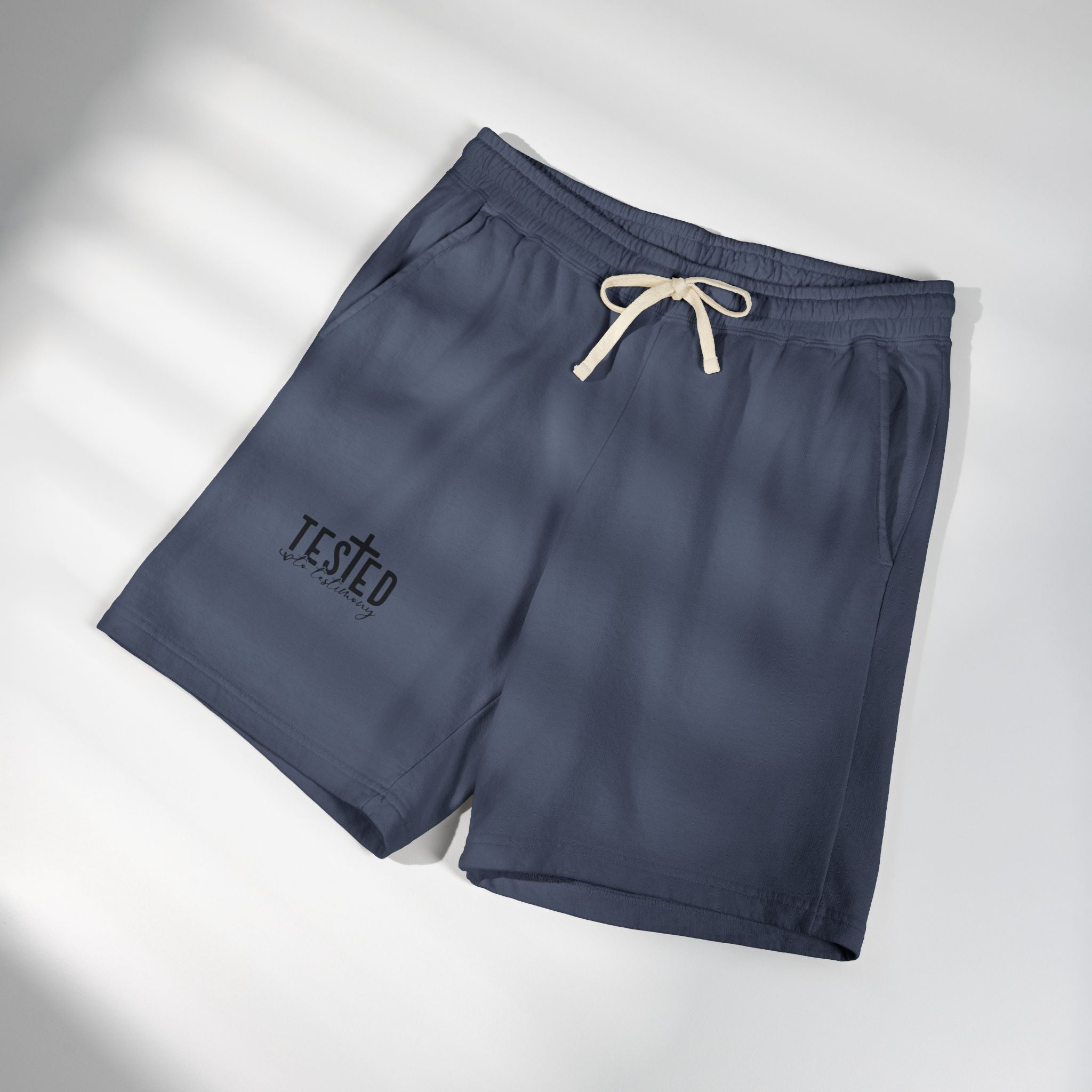 Tested Lightweight Fleece Sweat Shorts — Garment-Dyed Casual Athletic Lounge Shorts