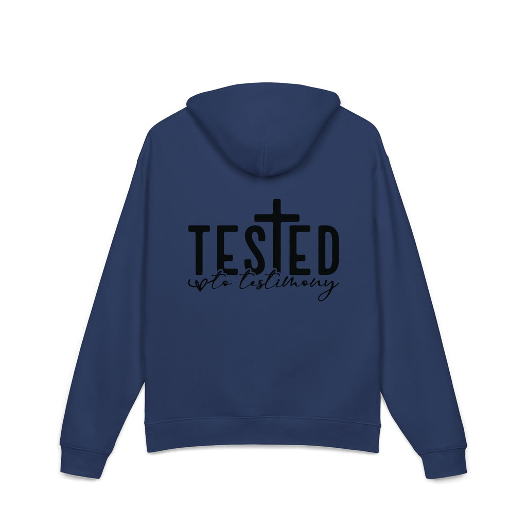 Tested Faith Hoodie – "Tested, Not Destroyed" Christian Graphic Hoodie