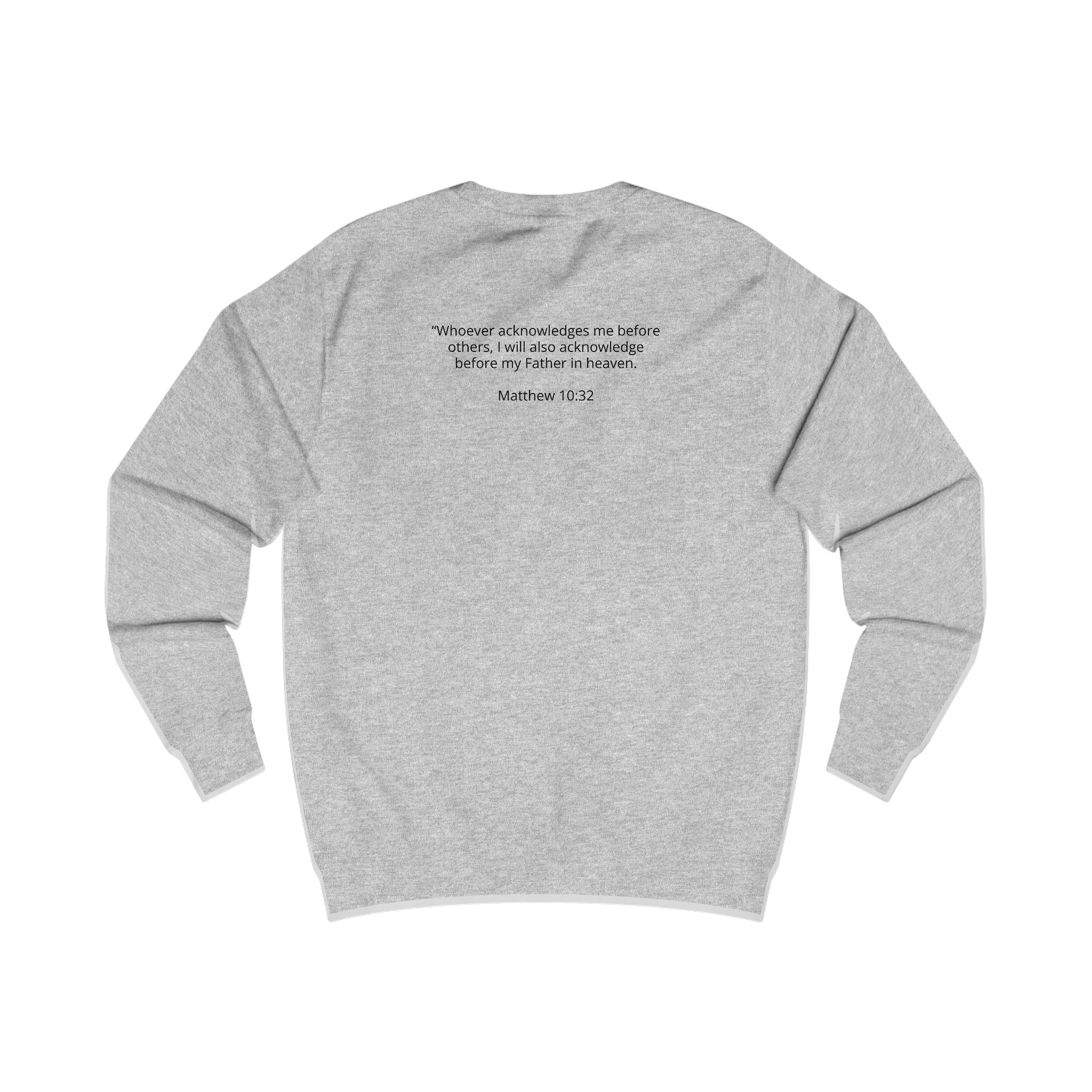Tested into Testimony Sweatshirt — Christian Faith Cross Crewneck
