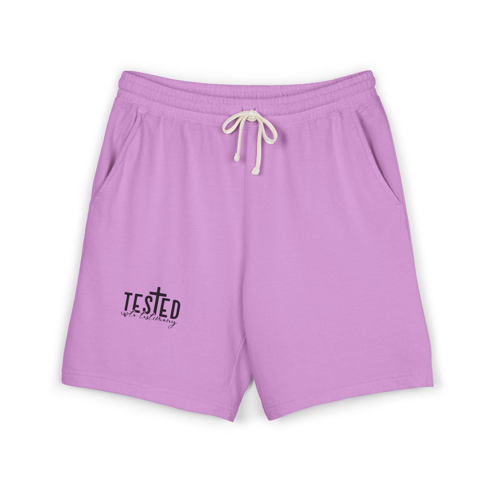 Tested Lightweight Fleece Sweat Shorts — Garment-Dyed Casual Athletic Lounge Shorts