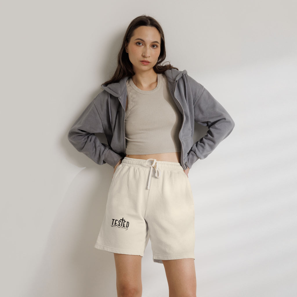 Tested Lightweight Fleece Sweat Shorts — Garment-Dyed Casual Athletic Lounge Shorts