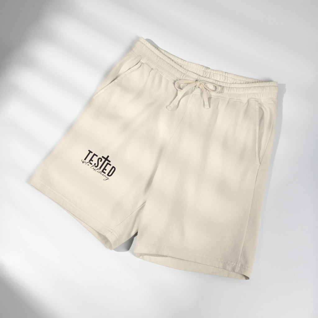 Tested Lightweight Fleece Sweat Shorts — Garment-Dyed Casual Athletic Lounge Shorts