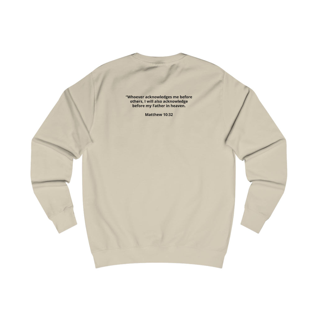 Tested into Testimony Sweatshirt — Christian Faith Cross Crewneck