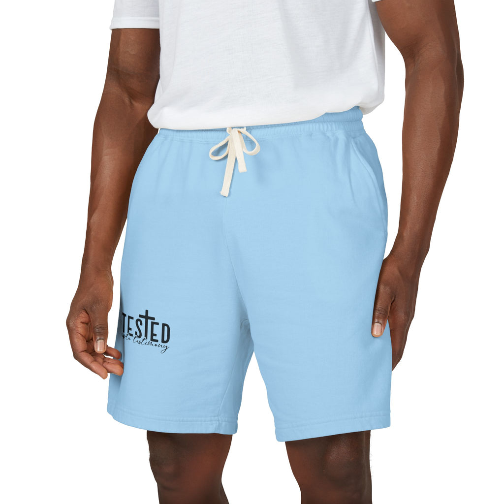 Tested Lightweight Fleece Sweat Shorts — Garment-Dyed Casual Athletic Lounge Shorts