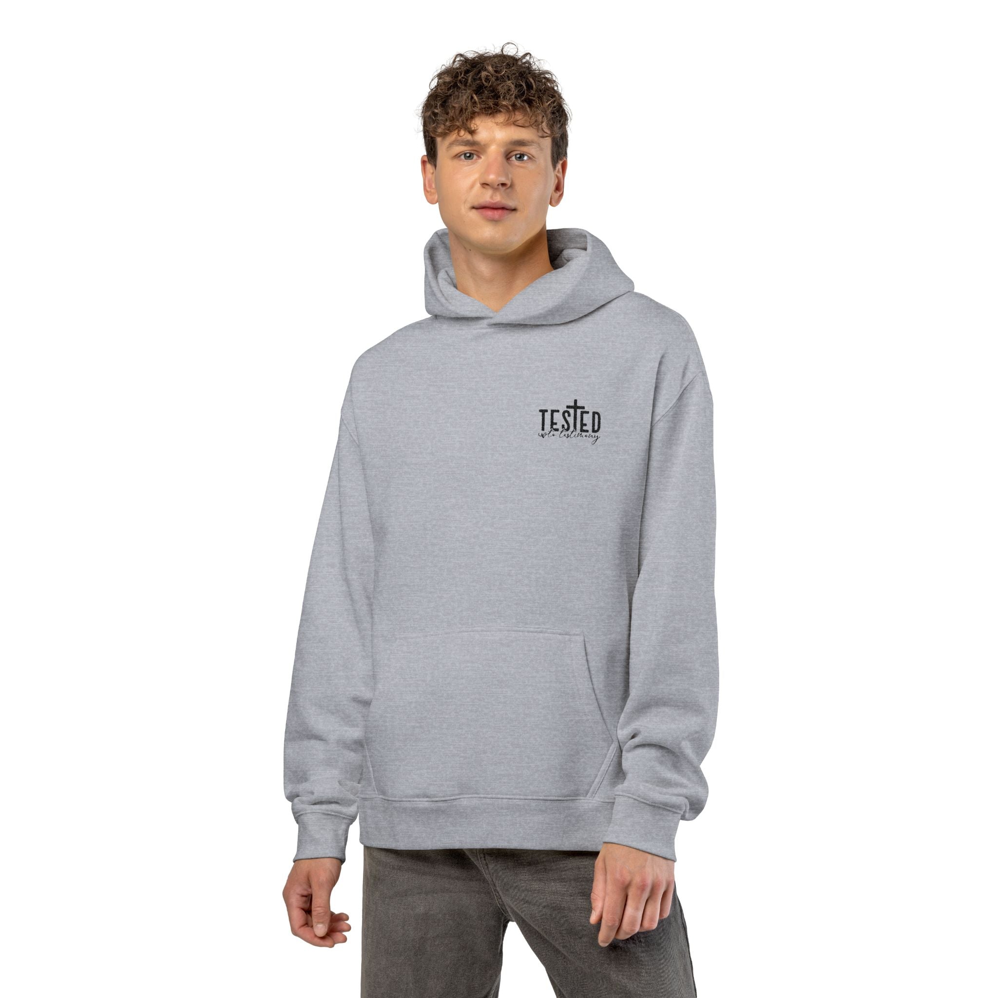 Tested Faith Hoodie – "Tested, Not Destroyed" Christian Graphic Hoodie