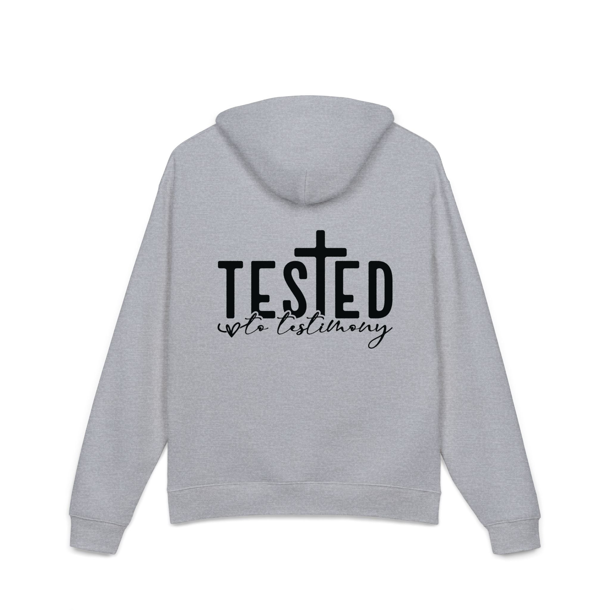 Tested Faith Hoodie – "Tested, Not Destroyed" Christian Graphic Hoodie