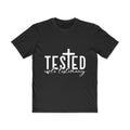 Tested & Testimony Men's Christian T-Shirt — "Tested, yet testimony" Faith Tee