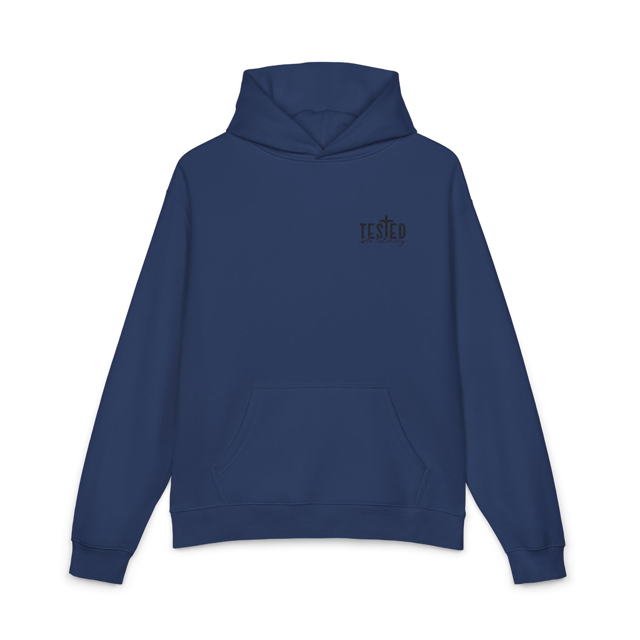 Tested Faith Hoodie – "Tested, Not Destroyed" Christian Graphic Hoodie