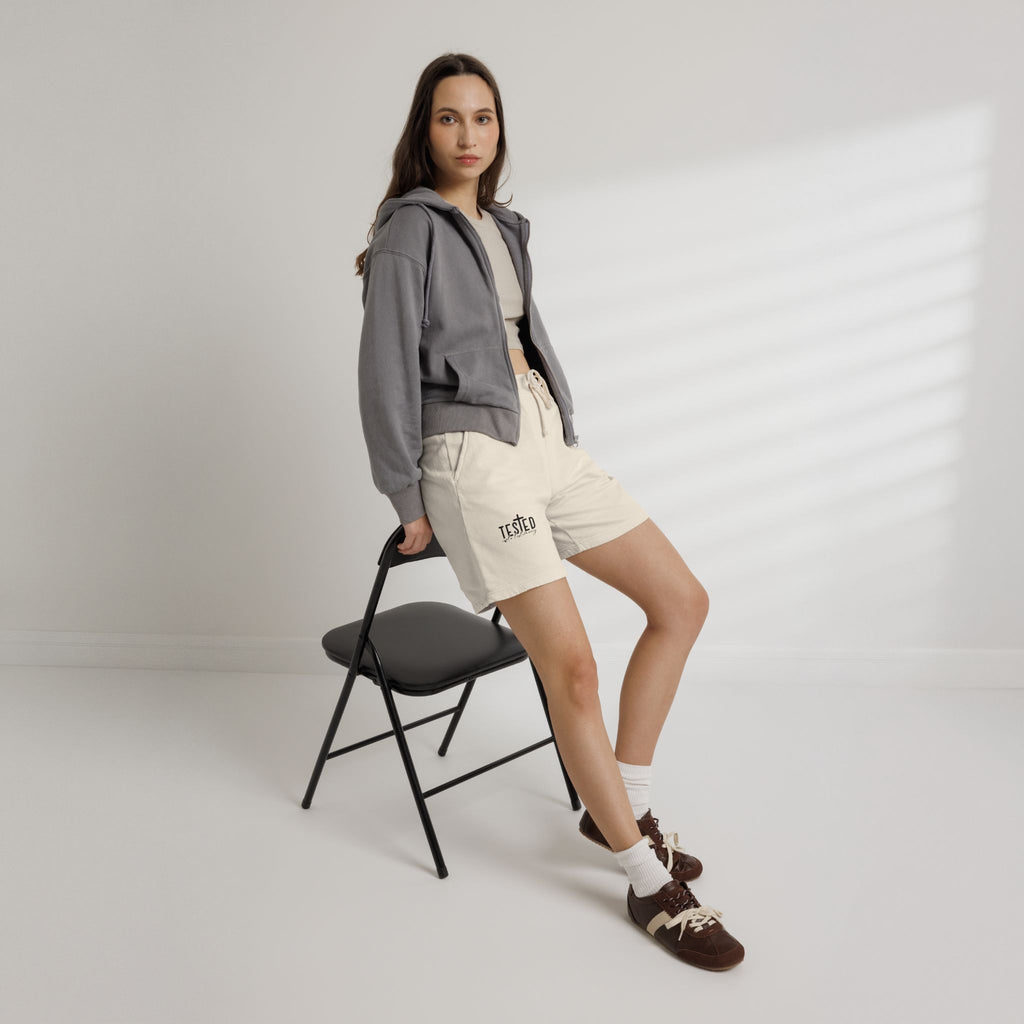 Tested Lightweight Fleece Sweat Shorts — Garment-Dyed Casual Athletic Lounge Shorts